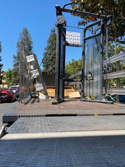 Morgan Hill Fit - New Functional Trainer-Dual Adjustable Pulley -Gloss Grey-Heavy Duty-Smooth Glide