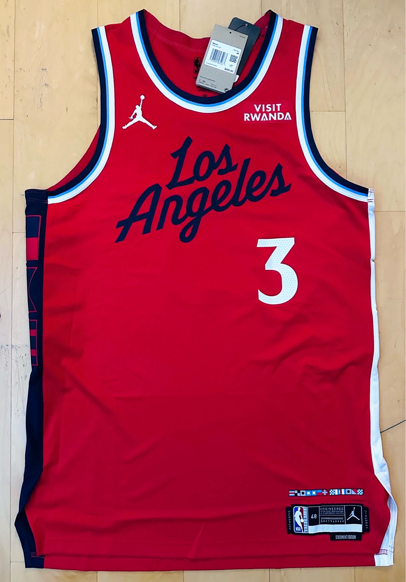 100% authentic Los Angeles Chris Paul authentic jersey in size 48 large