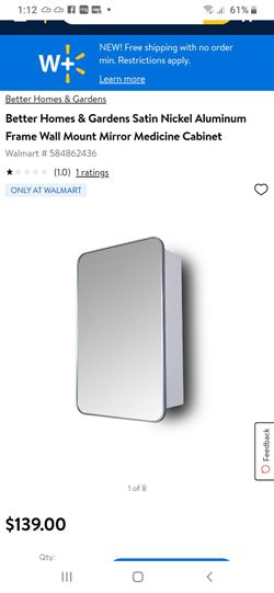 New in box wall mount mirror medicine cabinet see pictures for dimensions