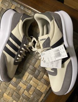 adidas White brown creamRun Shoes Mens Size 12