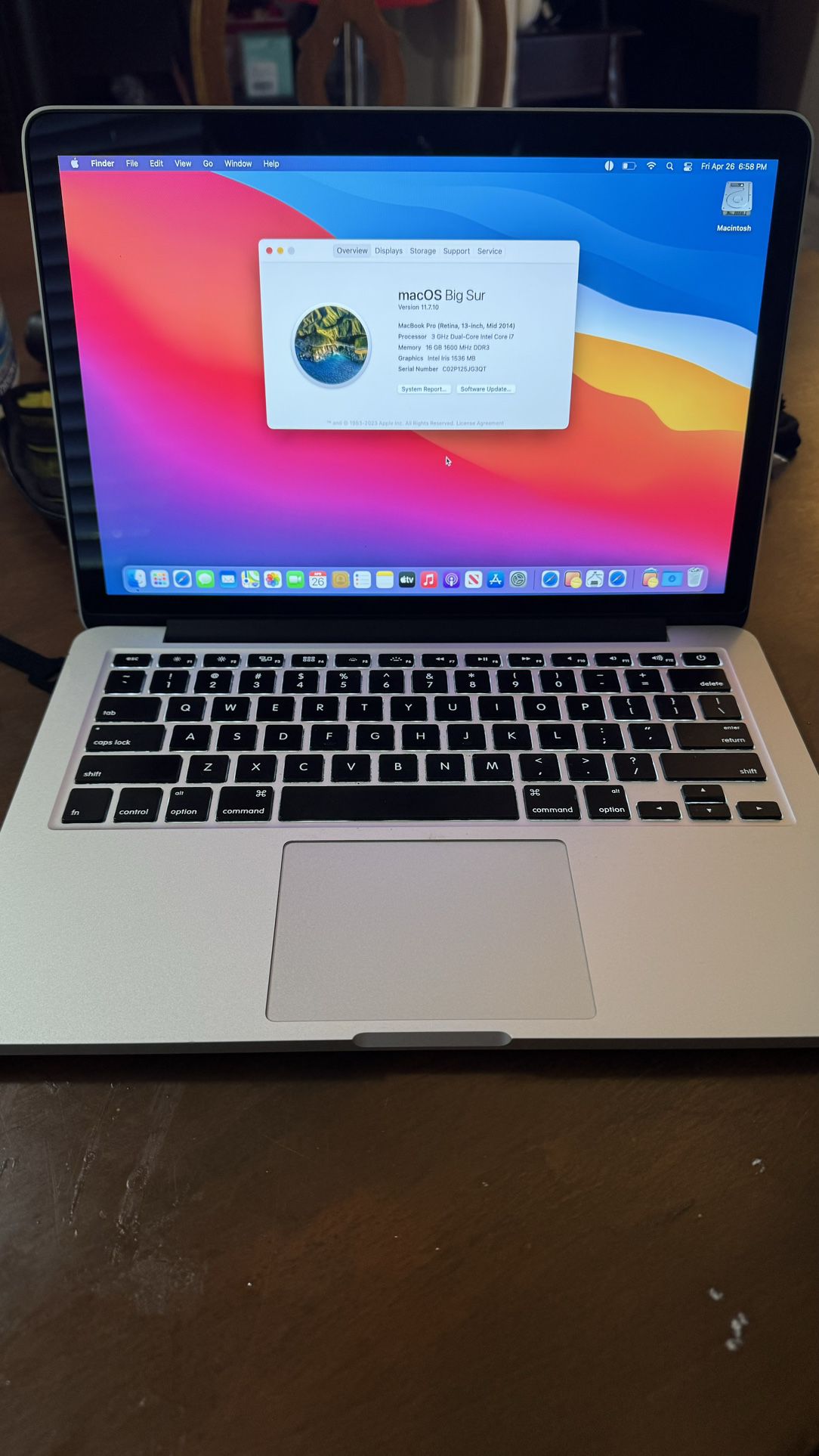 MacBook Pro 13” Amazing Condition Multiple Upgrades 