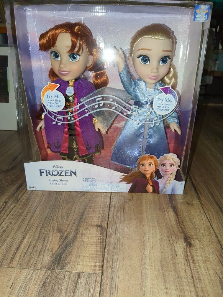 Brand New Disney Frozen Singing Sisters Dolls