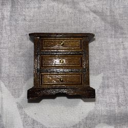 Miniature Vintage Dollhouse 1:12 Wooden Night Stand