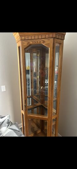 Curio Cabinet With Glass Shelves