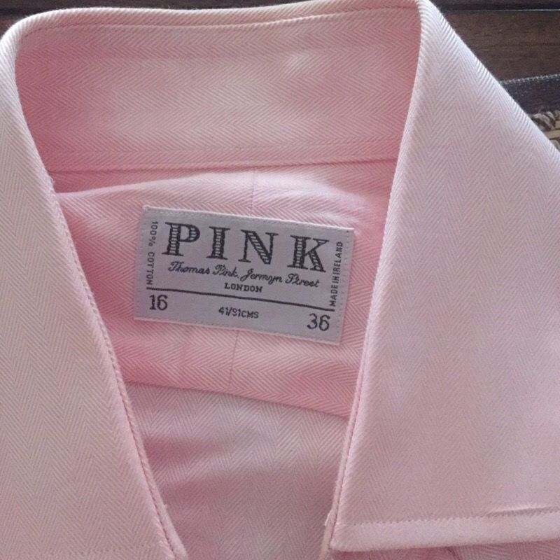 Pink of London dress shirt with French cuff sleeves. $20. FIRM!!!