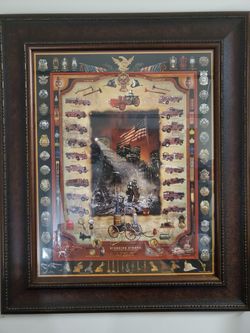 Beautiful Firefighter Art Frame