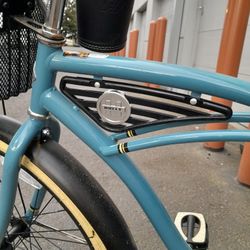 Beach Cruiser Single Speed With Built-in Back Rack