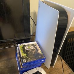 Ps5 Console Bundle For sale  With Box  19 In Tv Amd Games 