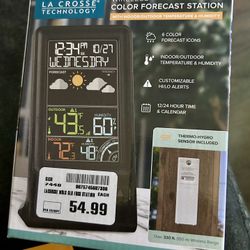La Crosse Technology Wireless Color Forecast Station - New In Box