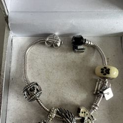 Authentic Pandora Bracelet with all Charos