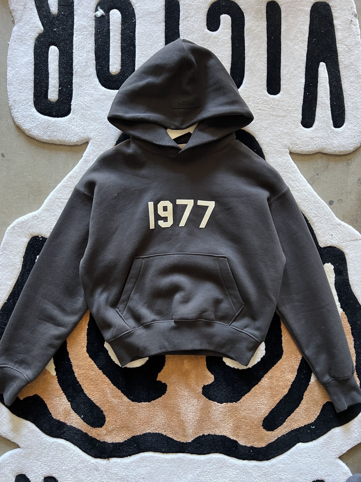 Essentials Kids Black 1977 Hoodie