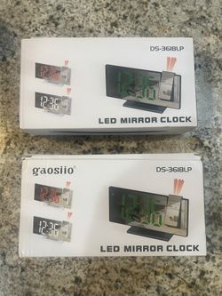 LED Mirror Clock