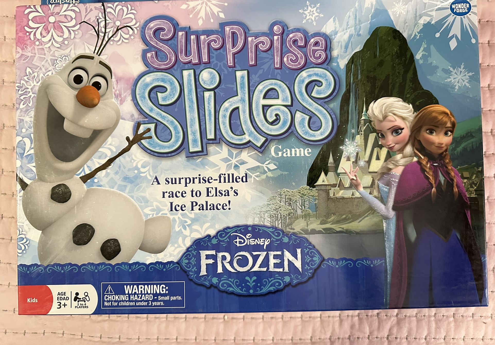 Frozen Surprise Slides Board Game 