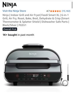 NEW- Ninja | Indoor Grill and Air Fryer| Foodi Smart XL