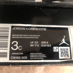 Jordan 11 Crib Bootie