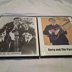 Gerry and the Pacemakers signed framed photos