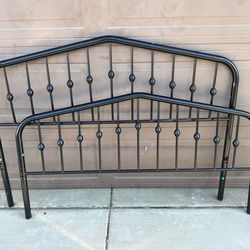 Victorian style QUEEN bed frame and mattress