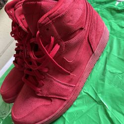 Jordan 1 Red Suede High Top Men’s Size 13 No Box 