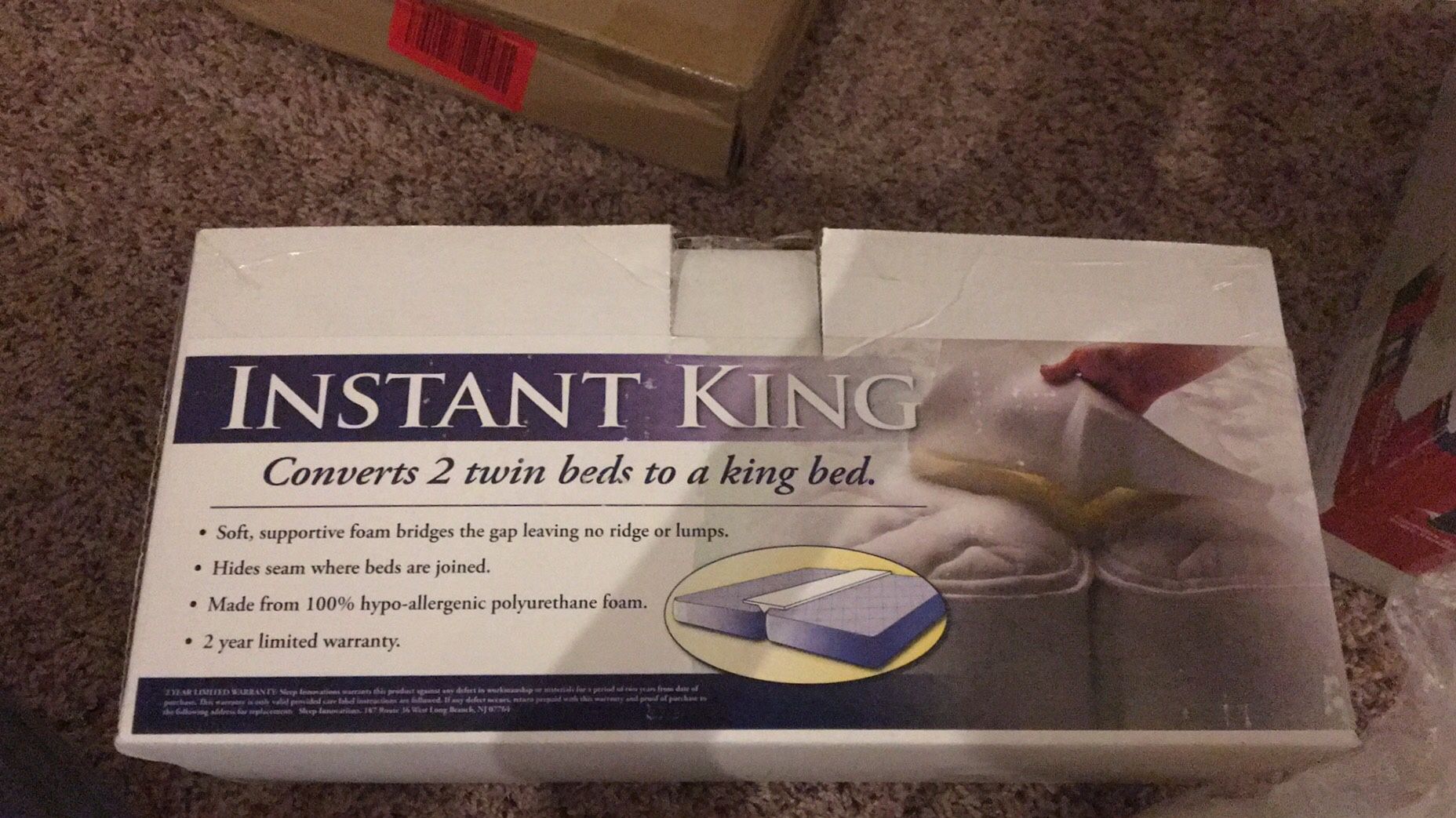 Instant king bed bridge
