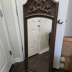 Tall Vintage Spanish Mediterranean Dressing Wall Mirror 53"
