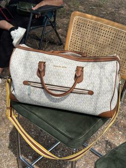 Michael Kors Brown Leather Duffle Bag