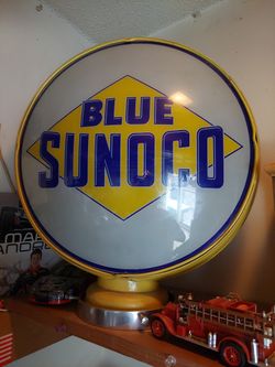 Gas station pump globe Sunoco 