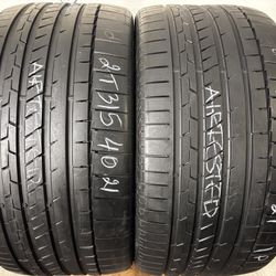 2 Tires 315 40 21 Continental Sportcontact 6 Like New 