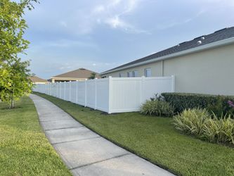 White Vinyl Fence ( $23)