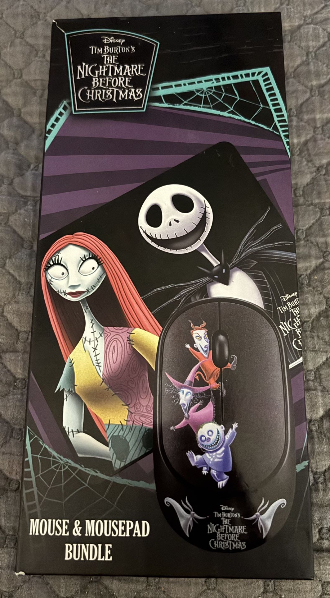 Disney The Nightmare Before Christmas Wireless Mouse And Mousepad Bundle RARE