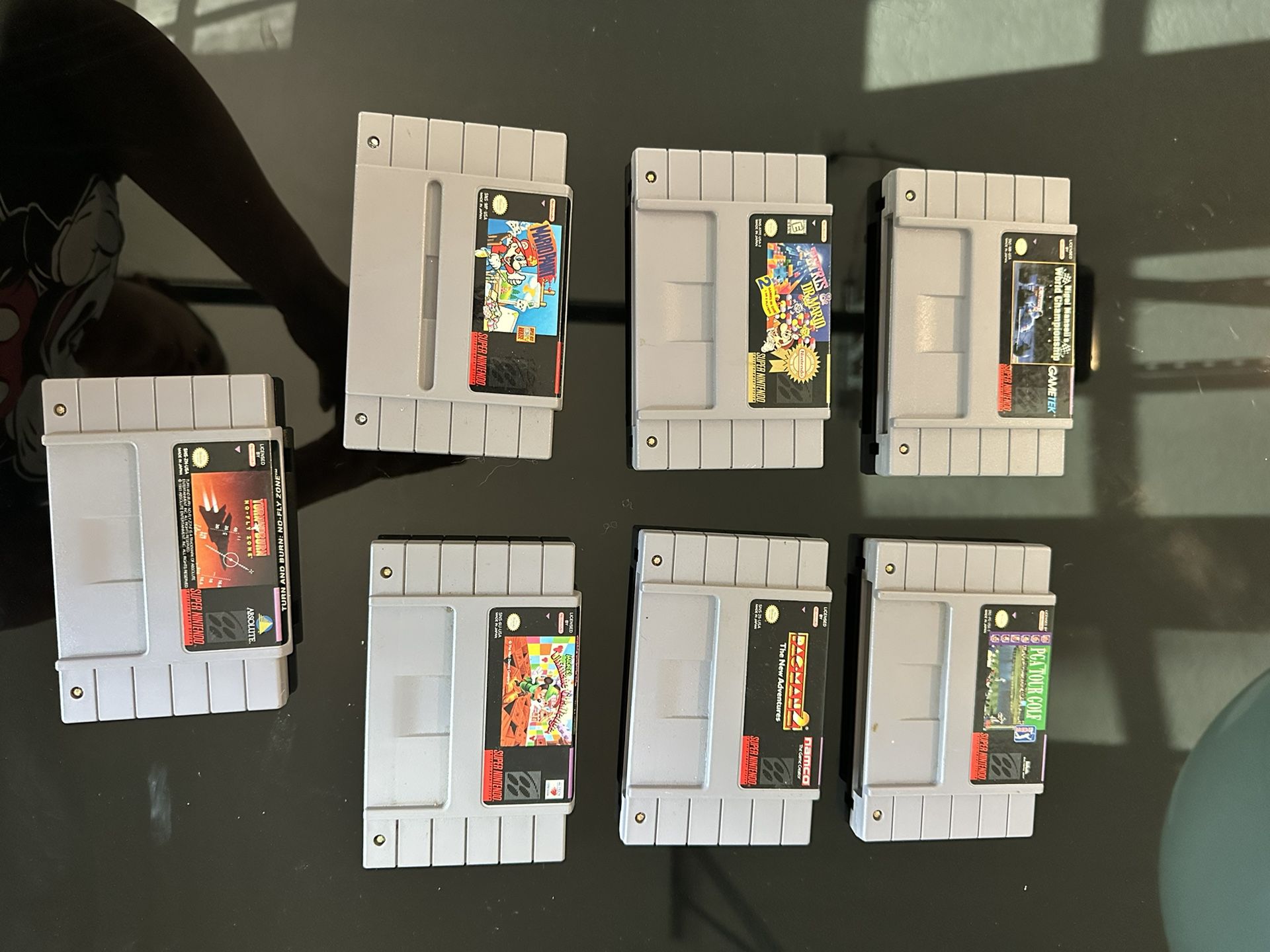 Super Nintendo Game Cartridges