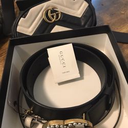 Girl Gucci Belt And Satchel