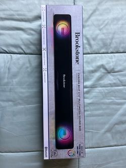 Brookstone Chroma Beat 17.5” Bluetooth Sound Bar – New Sealed