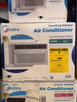 Midea SmartCool 10,000 BTU Window Air Conditioner Brand New In Box