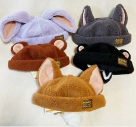 Tokyo Disney Resort Peter pan Fantasy Springs Fluffy Hat Cap Lost Boys set