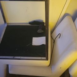 Two White Chairs
