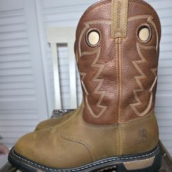 Rocky Original Ride Waterproof Soft Toe Western Work Boots RKYW039 Men's Size 10.5 W