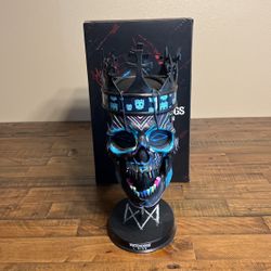 Watch Dogs Legion Collectors Edition Light Up Skull Mask Statue