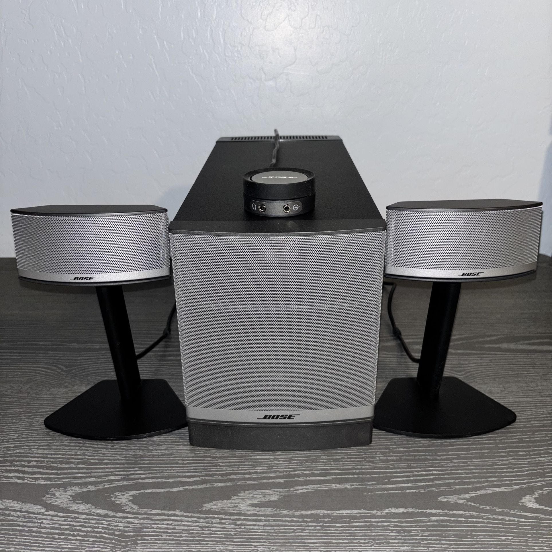 Bose Companion 5 Multimedia Speaker System Cables Subwoofer/with L/R Speakers