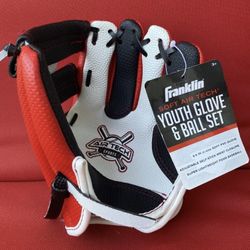 Franklin Soft Air Tech Youth Red Baseball Glove 8.5” - Ball NOT Included NWT!
