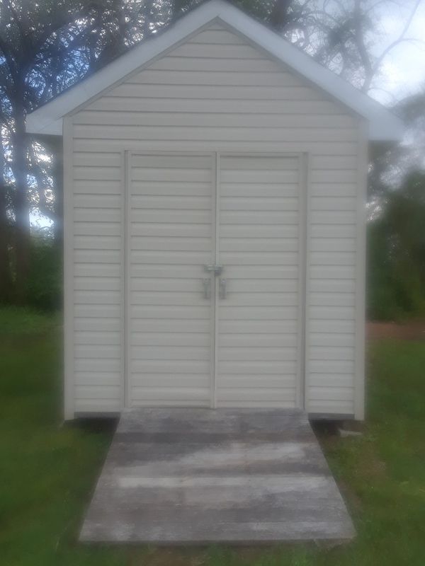8x12 custom built shed 2x6 rafters double sheathed 3/4