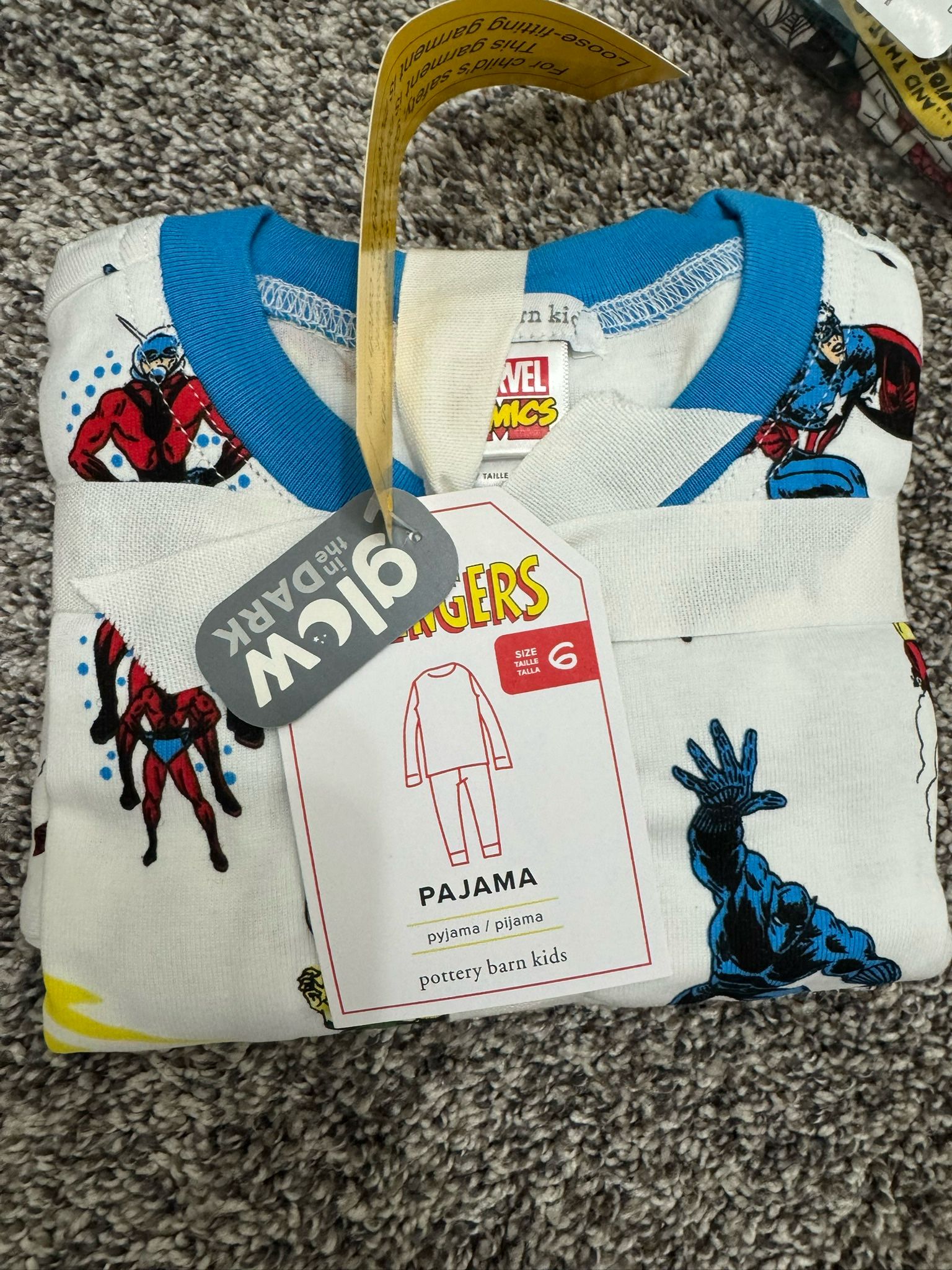 Little Boy Marvel Superhero Pottery Barn Pajamas