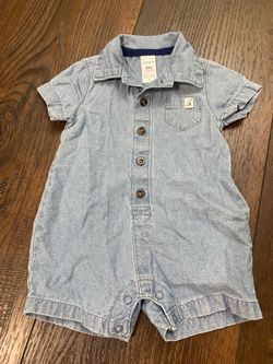 Boys blue shorts romper size 3 months by carters #2