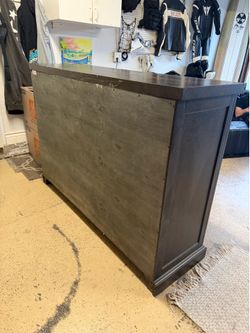 hard wood tv console