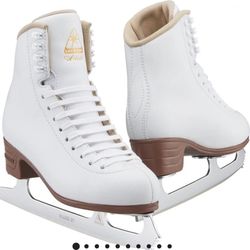 Jackson Performance Skates Size 5 Color White Included Skate Blade Protectors That Are Changing Color