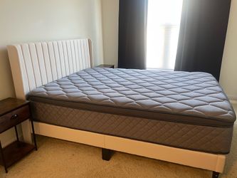 Queen bed and mattress