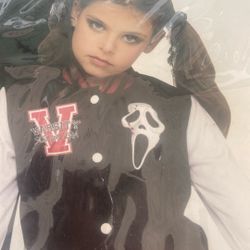 Scream For The Team Ghost Face Costume Child Size Large 10–12 Brand New $25