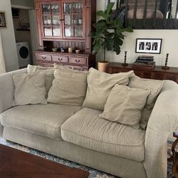Comfortable taupe couch