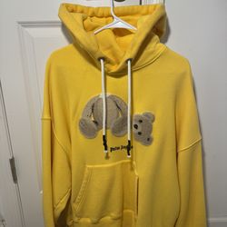 Palm Angels Ice Bear Hoodie Yellow