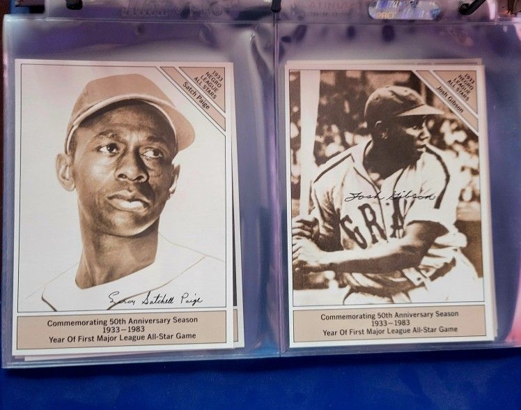 1983 Conlon 1933 Negro League & American All-Stars And 1984 Smithsonian Baseball Immortals Sets Binder
