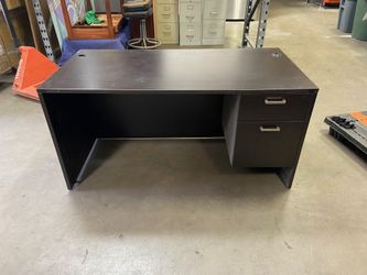 Desk with File Cabinet 